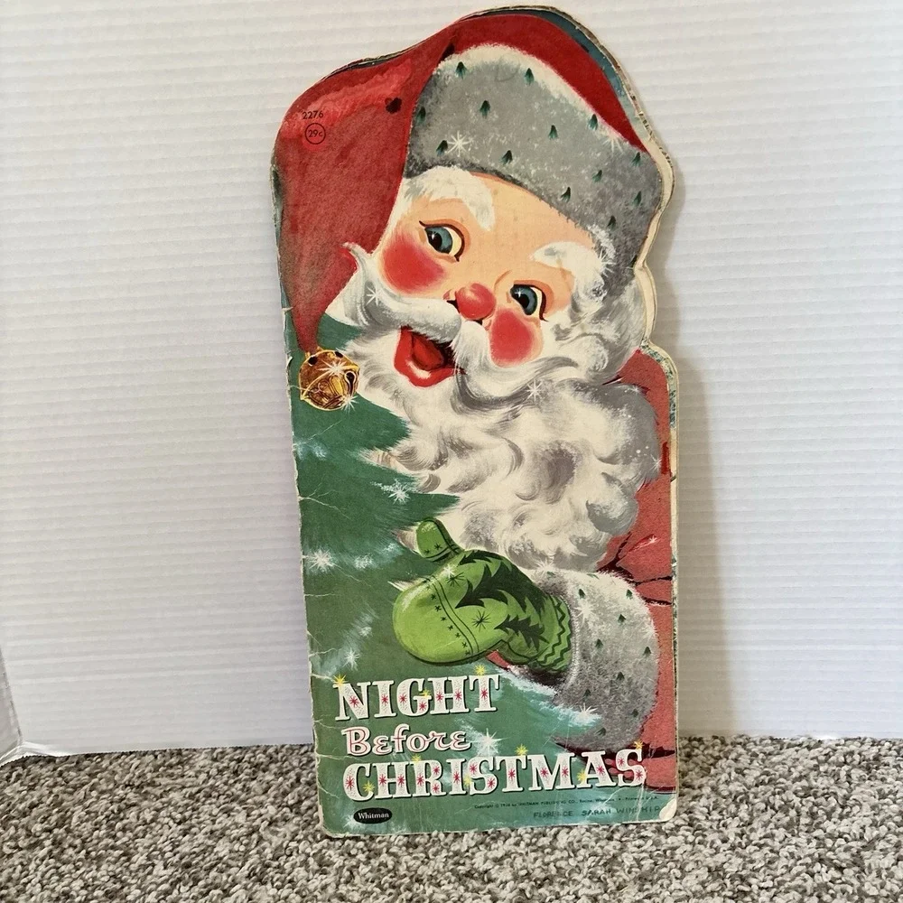 Vintage 1958 Whitman The Night Before Christmas Paperback Book Clement C. Moore
